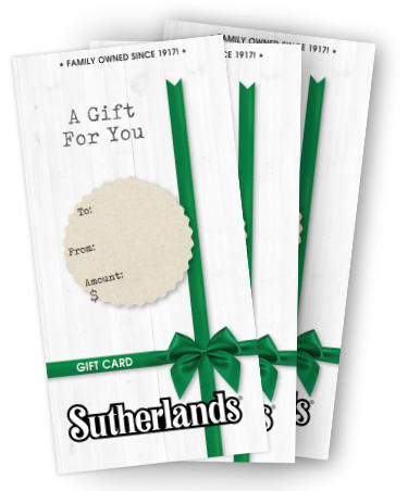 Sutherlands Gift Cards