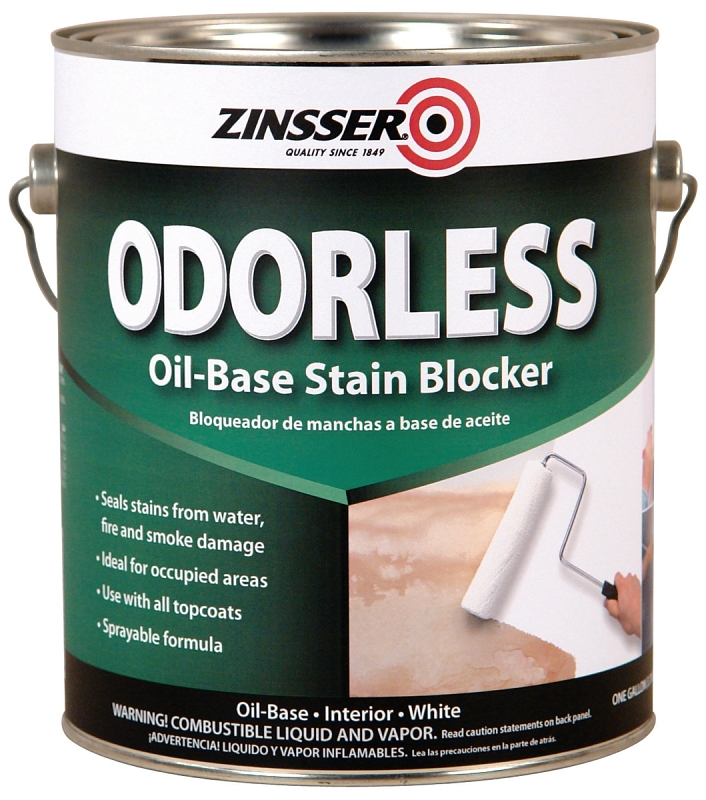 RUST OLEUM 391325 Zinsser Bulls Eye 1 Gallon White Odorless Oil