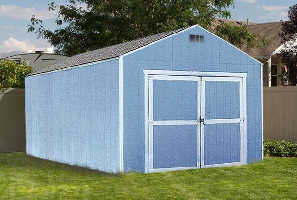 Sutherlands 12' x 20' YardStar Gable Shed package is a complete storage shed package that includes lumber, siding, roof shingles, hardware and more.
