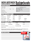 Cabinet Measuring Form