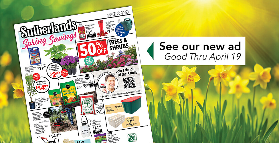 Sutherlands Home Centers Featured Promotion