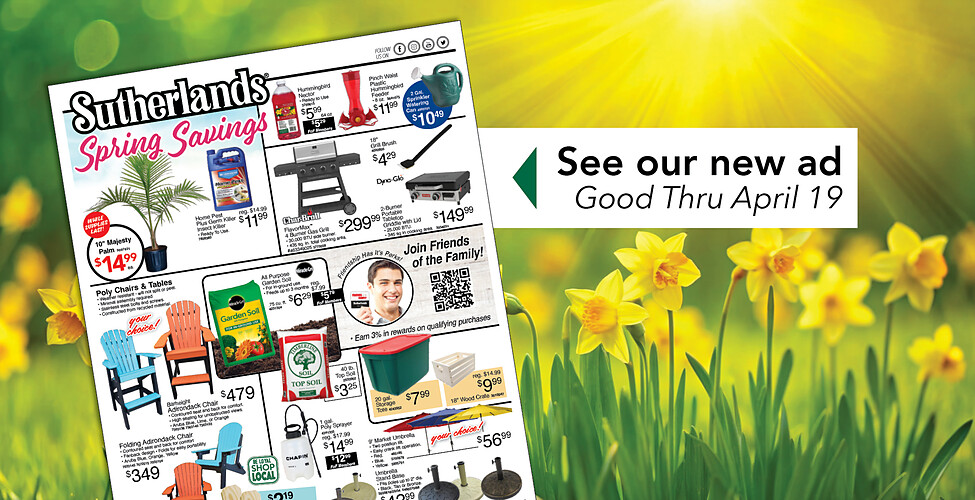 Sutherlands Home Centers Featured Promotion