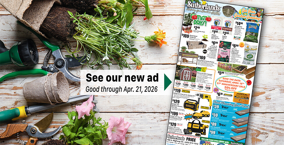 Sutherlands Home Centers Featured Promotion