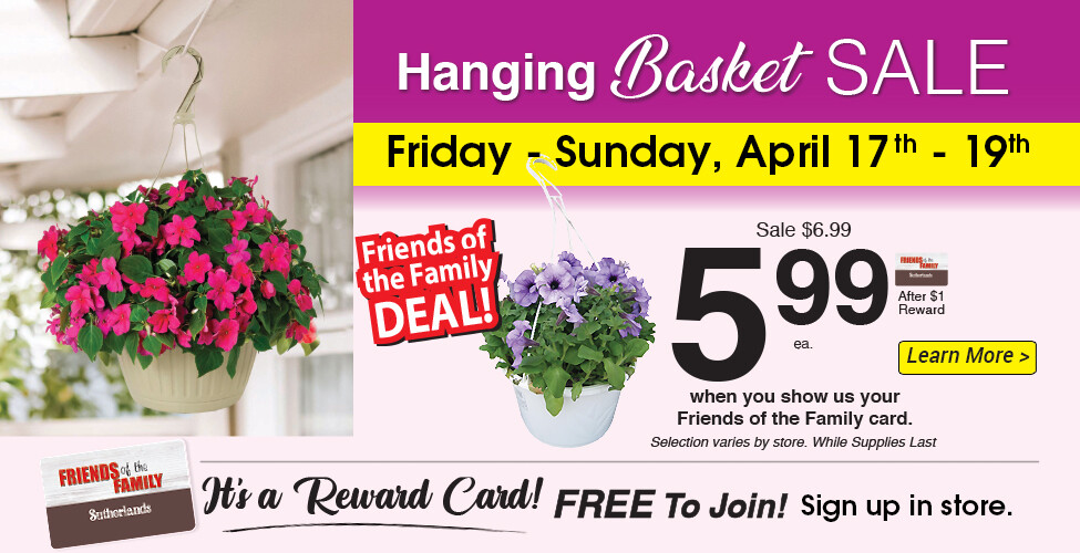 Sutherlands Home Centers Featured Promotion