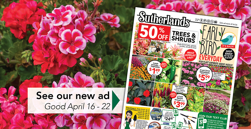 Sutherlands Home Centers Featured Promotion