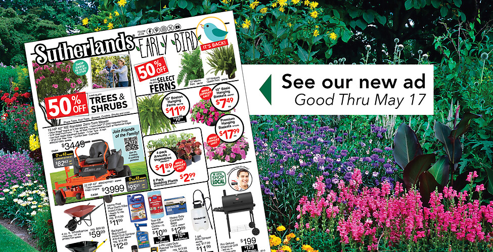 Sutherlands Home Centers Featured Promotion