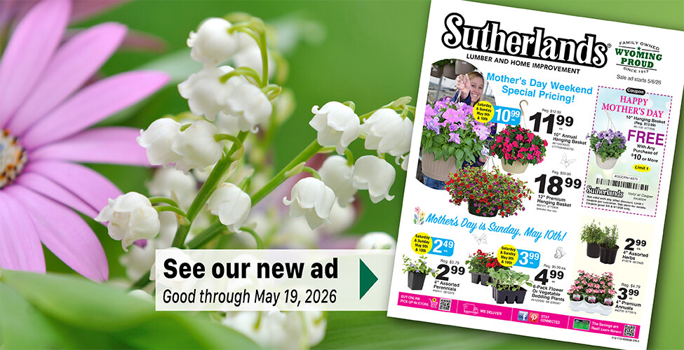 Sutherlands Home Centers Featured Promotion