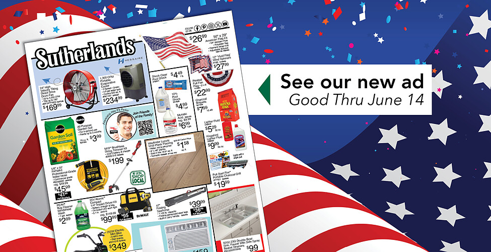Sutherlands Home Centers Featured Promotion