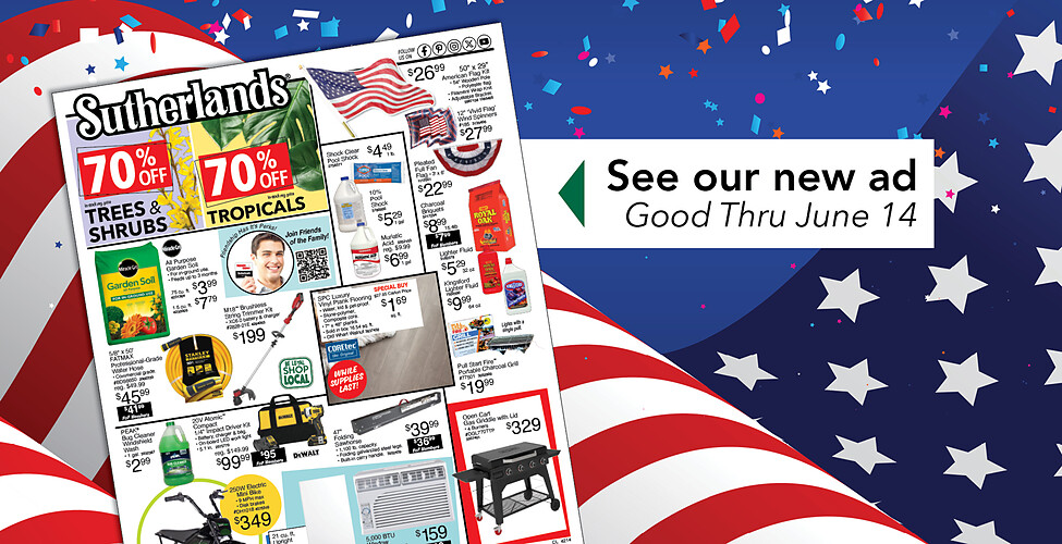 Sutherlands Home Centers Featured Promotion
