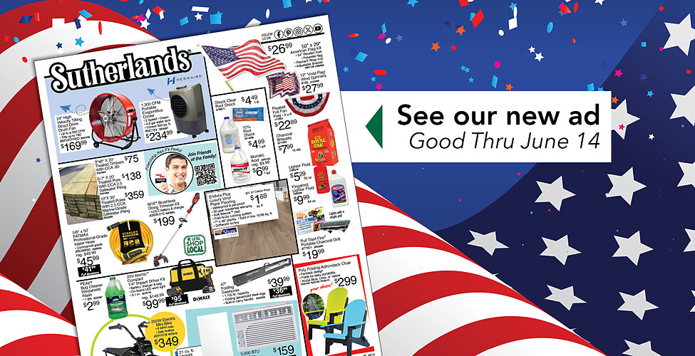 Sutherlands Home Centers Featured Promotion
