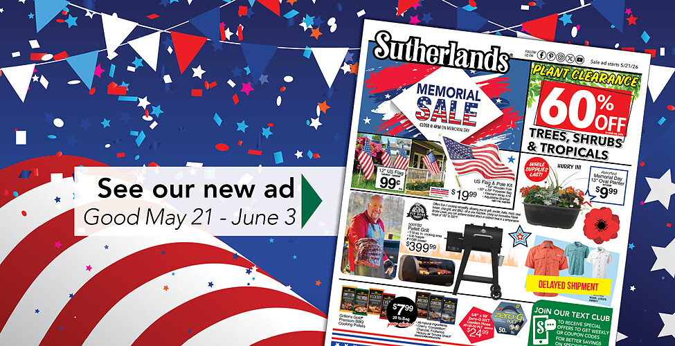 Sutherlands Home Centers Featured Promotion