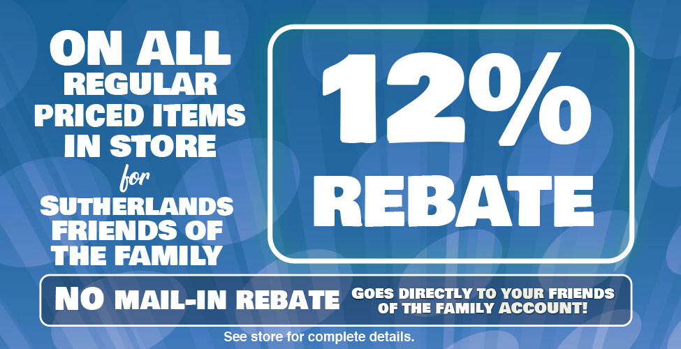 Sutherlands Home Centers Featured Promotion
