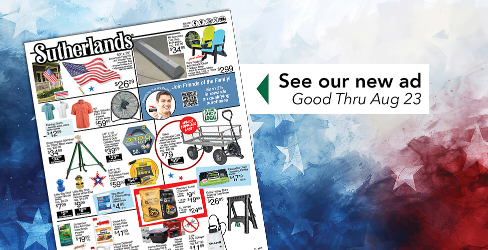 Sutherlands Home Centers Featured Promotion