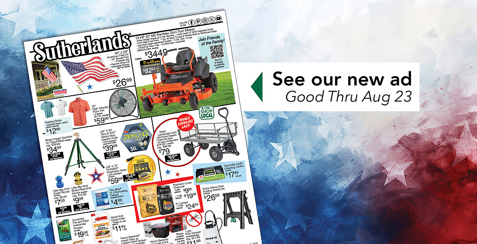 Sutherlands Home Centers Featured Promotion