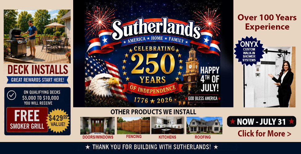 Sutherlands Home Centers Featured Promotion