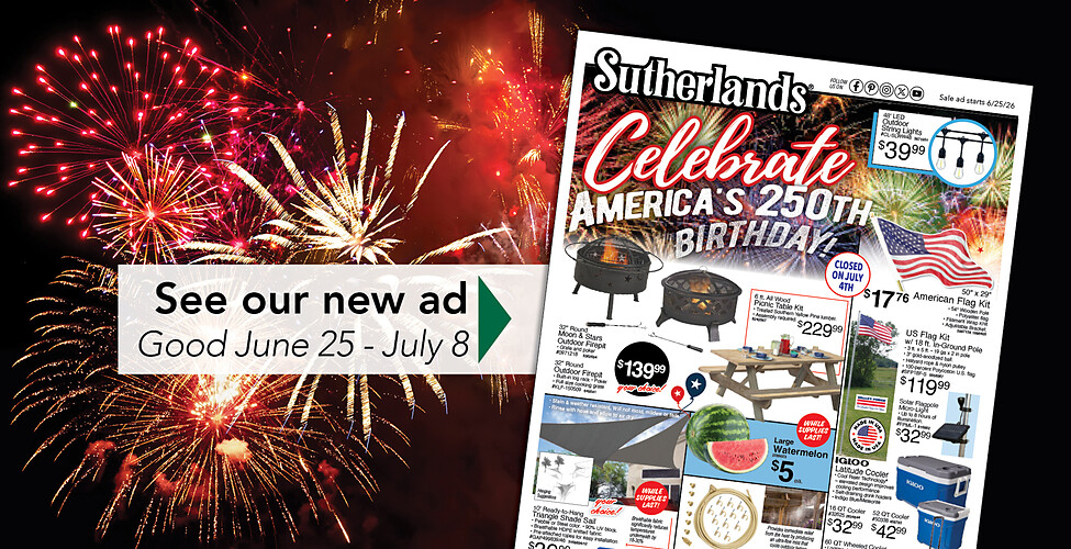 Sutherlands Home Centers Featured Promotion