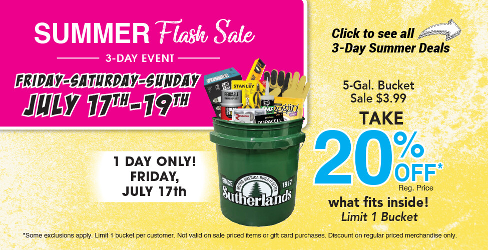 Sutherlands Home Centers Featured Promotion