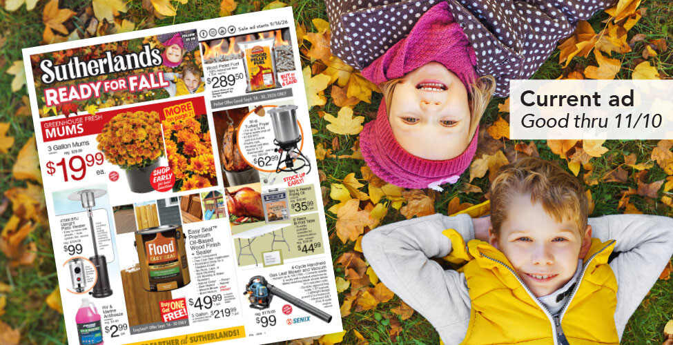 Sutherlands Home Centers Featured Promotion