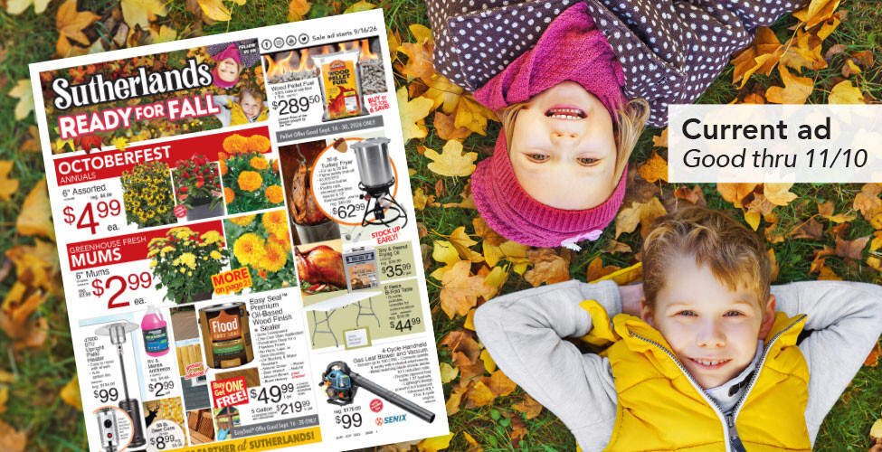 Sutherlands Home Centers Featured Promotion