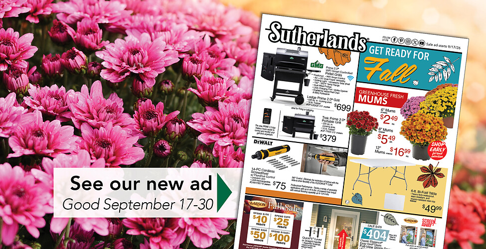 Sutherlands Home Centers Featured Promotion