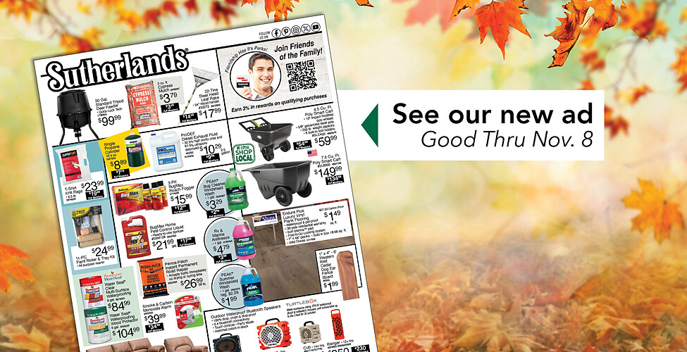 Sutherlands Home Centers Featured Promotion