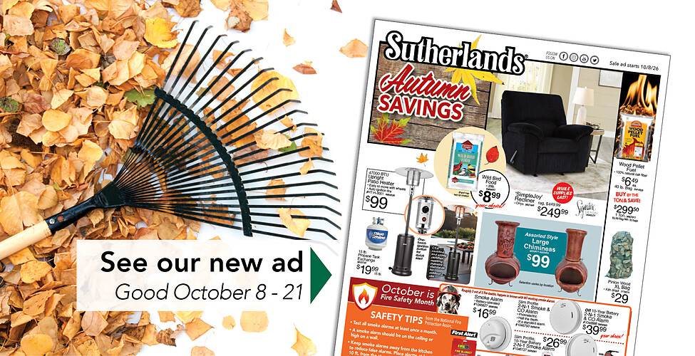 Sutherlands Home Centers Featured Promotion