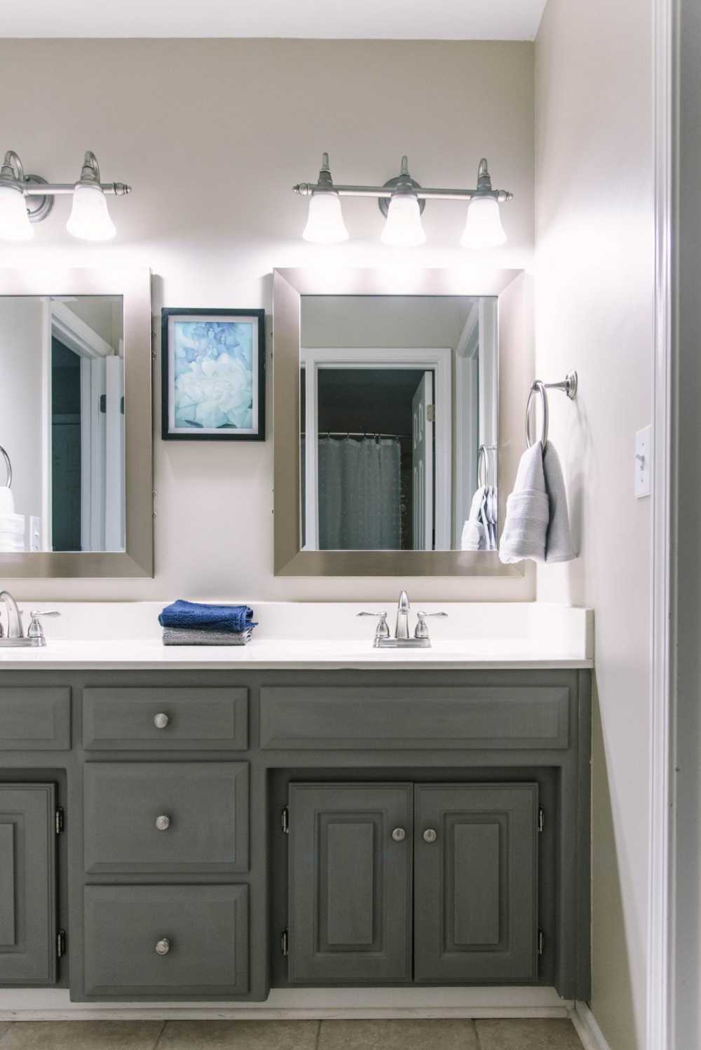 chalk paint bathroom vanity