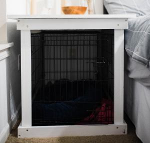 Photo: Build a Dog Kennel Side Table
