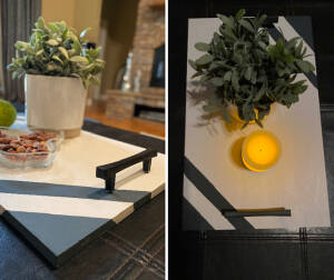Photo: Double Duty Serving Tray and Home Centerpiece