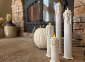 Photo: Ghostly PVC Pipe Candles