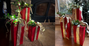 Photo: Wooden Gift Box Christmas Decor