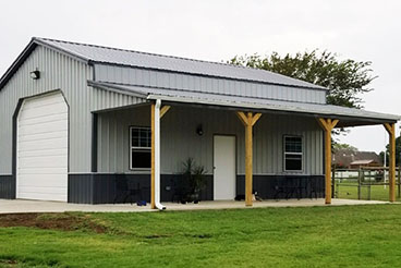 Sutherlands deluxe post frame barns are fully enclosed and the packages come with all the parts and hardware necessary.