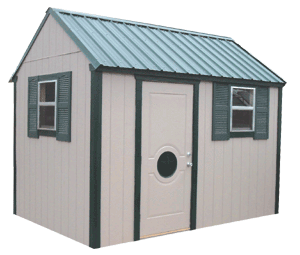 If you need backyard storage space, Sutherlands Texas Potting shed package includes all the lumber, hardware and other materials you need to build.