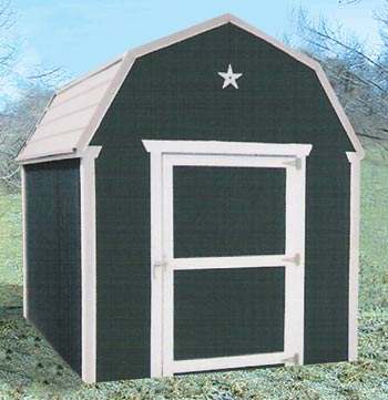 If you need a small storage space, Sutherlands Texas Gambrel shed package includes all the lumber, hardware and other materials you need to build.