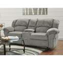 Allure Gray Reclining Loveseat With Console