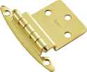 3/8-Inch Polished Brass Offset Cabinet Hinge