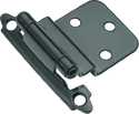 3/8-Inch Black Surface Self-Closing Inset Hinge 2-Pack