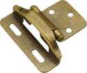 1/4-Inch Antique Brass Semi-Concealed Overlay Hinge 2-Pack