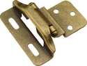 3/8-Inch Antique Brass Semi-Concealed Offset 1/4-Inch Overlay 2-Pack