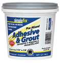 Adhesive & Grout Premix White Qt