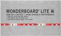 36 x 60 x 7/16-Inch Wonderboard Lite Underlayment
