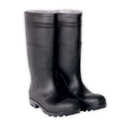 Size 11 Black Plain Toe PVC Rain Boot