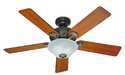 52-Inch 5-Blade Provencal Gold Brookline Ceiling Fan With Light