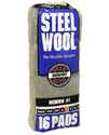 Medium Grade #1 Steel Wool Pad, 16-Pack 