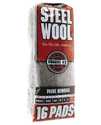 Course Grade #3 Steel Wool Pad, 16-Pack 