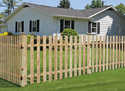 42-Inch X 8-Foot Treated Dog-Eared 1 x 4 Spaced Fence Section