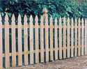 1x4 Gothic Picket Fence Section