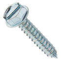 #14 X 3/4-Inch Slotted Hex Washer Head Zinc Finish Self-Tapping Screw Box Of 100