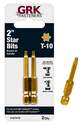 2-Inch Yellow T-10 Star Bits, 2-Pack