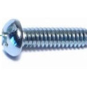 10 - 24 X 3 Zinc Round Head Combo Drive Machine Screw, 50-Count